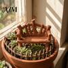 Micro Landscape Ornaments 3D Printed Mini Twig Bench for Dollhouse Furniture, Rustic Branch Compact Diorama Elements Shape Ornament, Fairy Garden