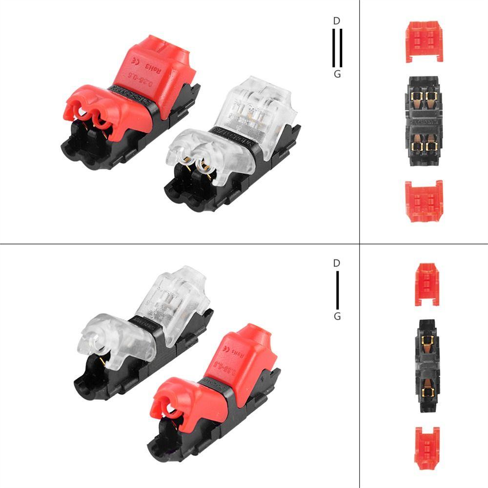 No Welding 2 Pin 1 Pin Car Electrical Cable Quick Wire Connectors For Led Electric Wire Connector