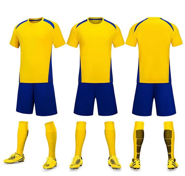 Football Suit Competition Short Sleeve Primary School Children's Training Suit Team Suit Sports Printed Football Suit Quick Drying Men and Women