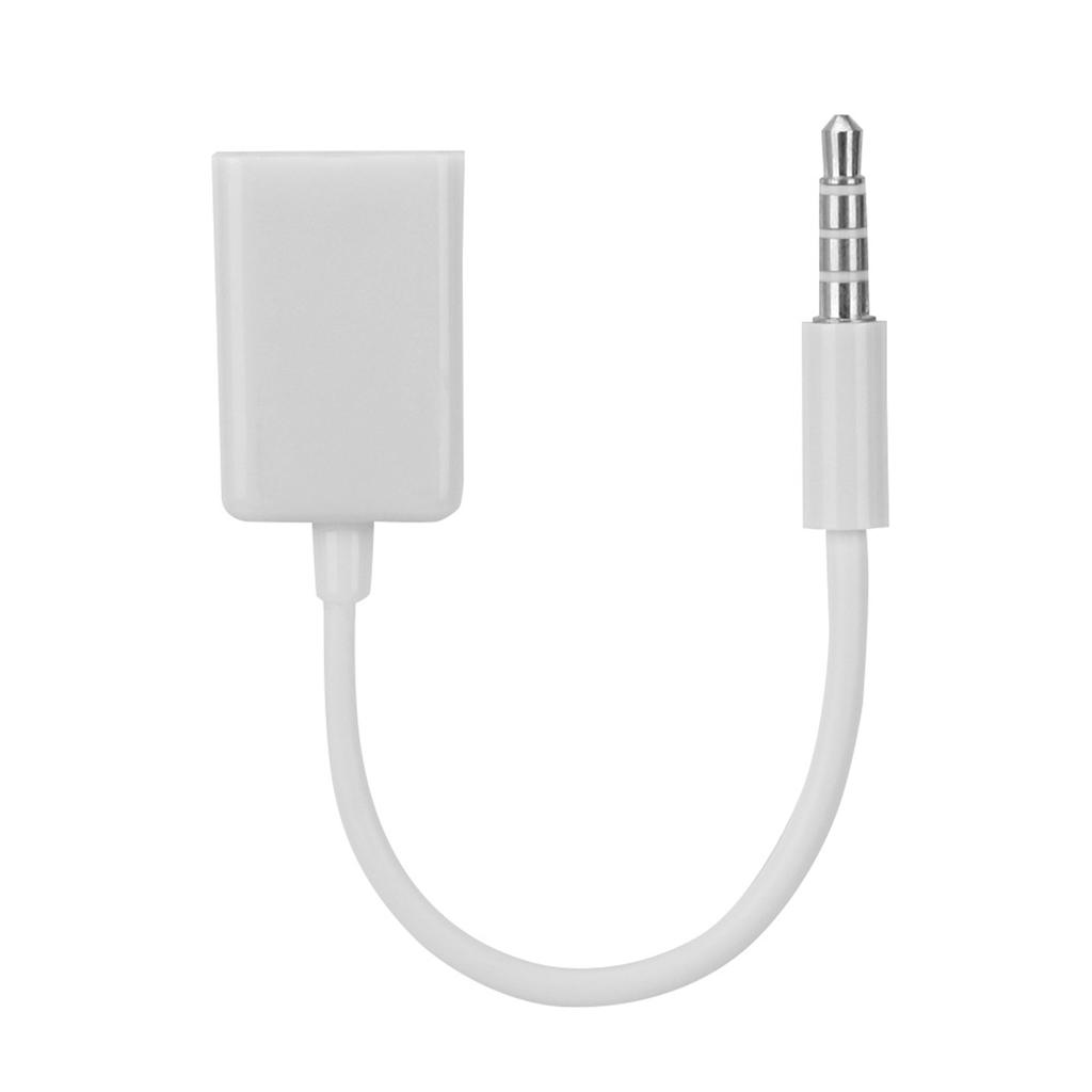 3,5 мм штекер Jack to USB Female AUX аудио кабель конвертер адаптер шнур