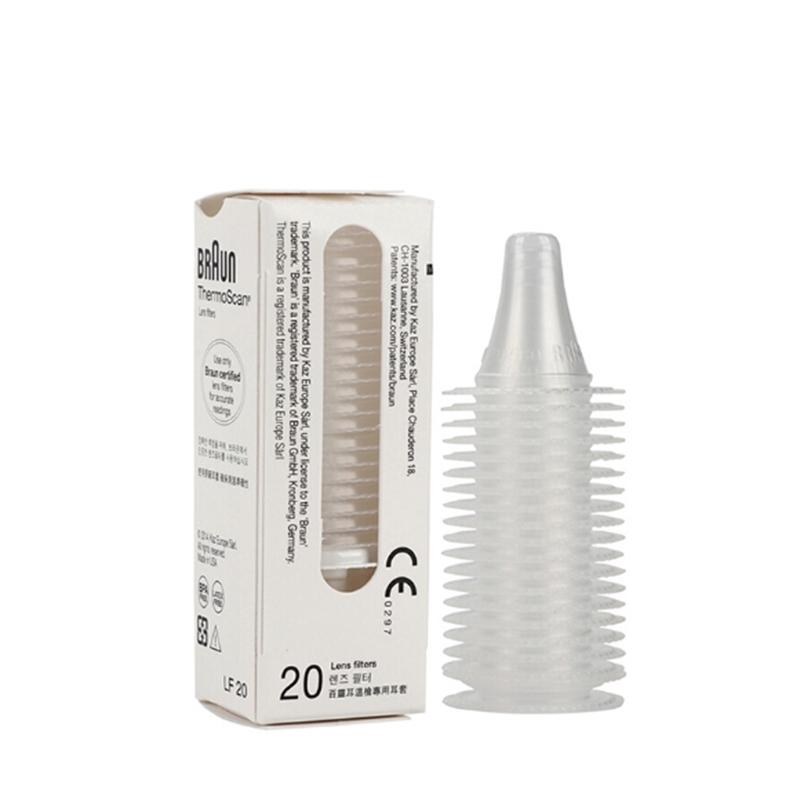 Крышка для ушного термометра, фильтры для линз, крышки для зонда, колпачки для Braun Thermoscan 20 шт.