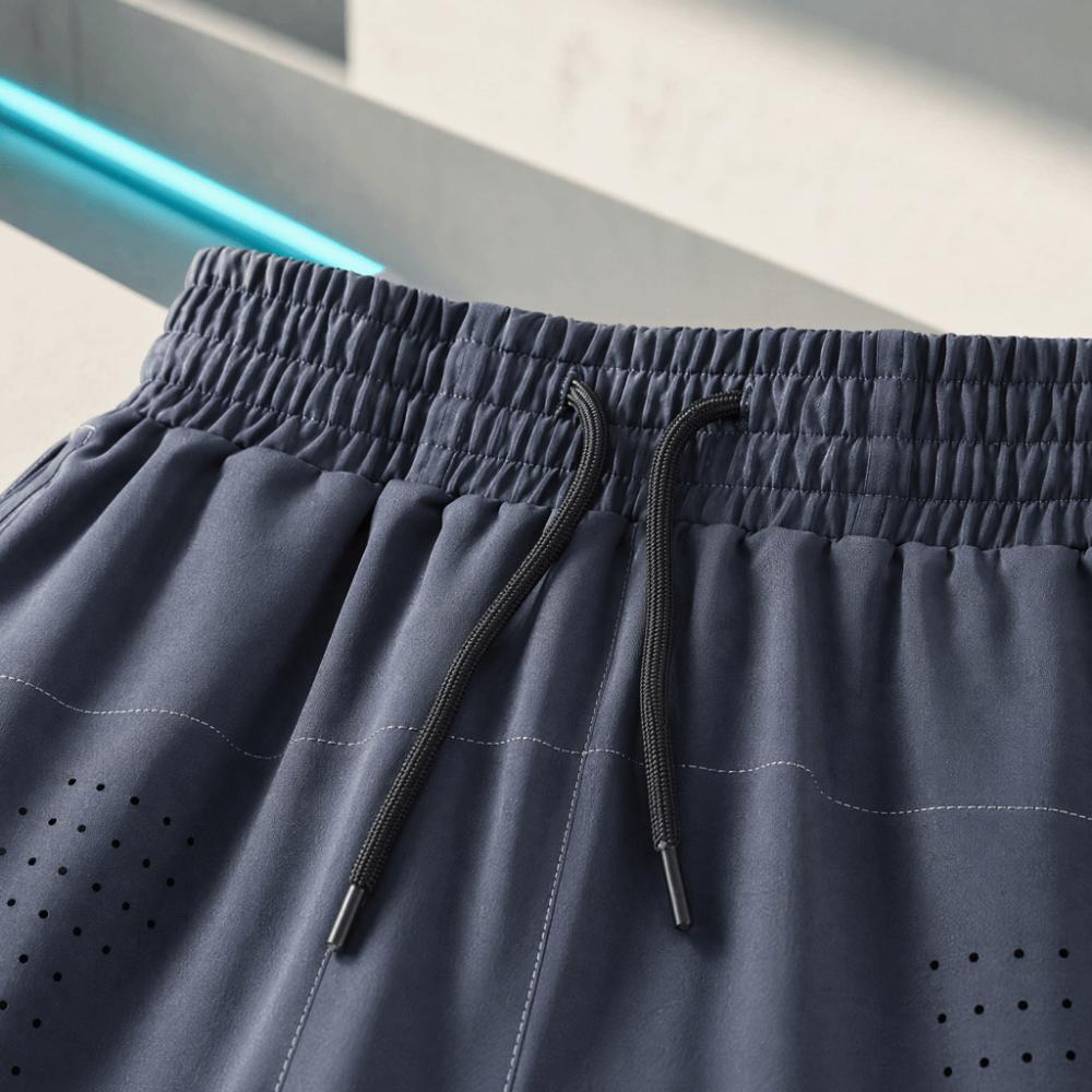 Compression Lining 2-in-1 Running Shorts Elastic Waistband Cycle Fitness Shorts Running