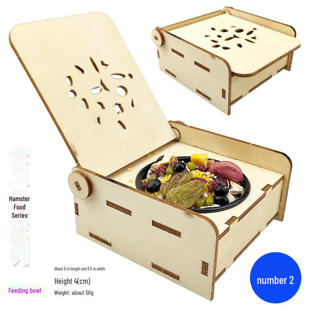Деревянная миска для еды и развивающие игрушки для хомяков: Качели, дорожка для разбега, укрытие, тренировочная рама и лестница для подъема