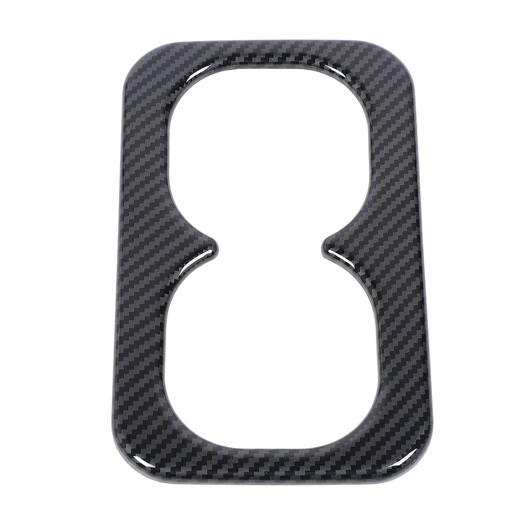Накладка на подстаканник задней консоли, отделка из углеродного волокна, рамка панели подстаканника для воды на заднем сиденье