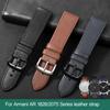For Armani Watch Strap AR1692 2075 1732 1828 1694 AX2098 Genuine Leather Black Brown Blue Watch Strap for Me 20mm 22mm