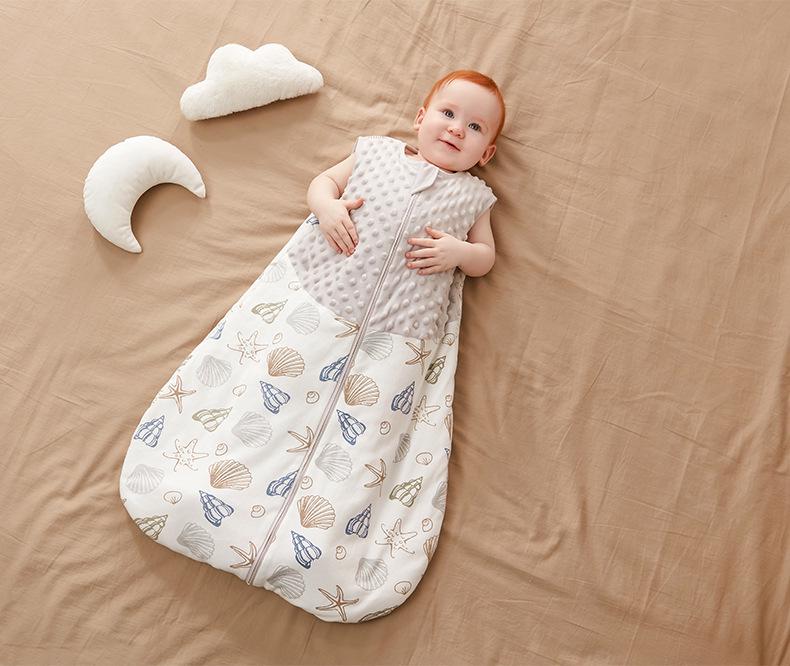 Спальный мешок Bazaitu Baby Cotton Anti-Kick - жилет для новорожденных весной и осенью