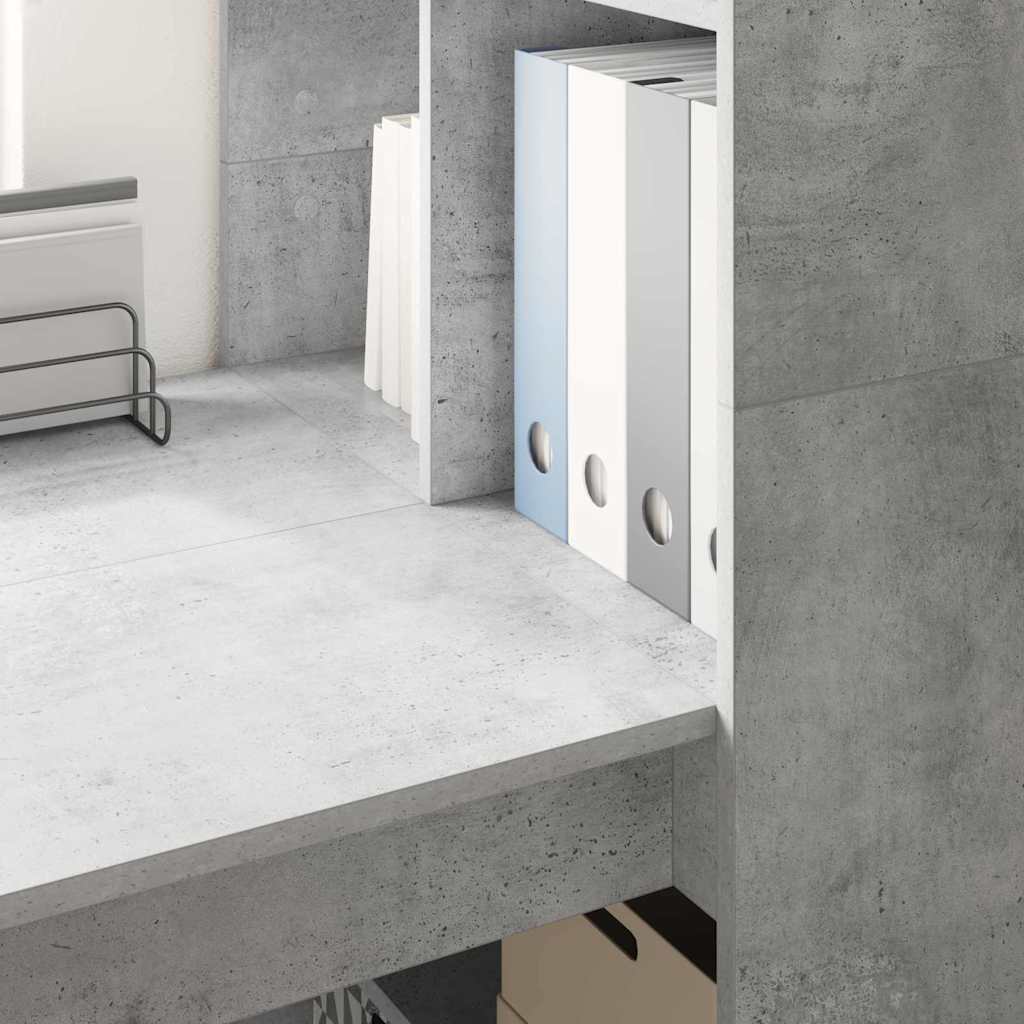 Concrete Grey Desk 122 x 67 x 145 cm Particleboard
