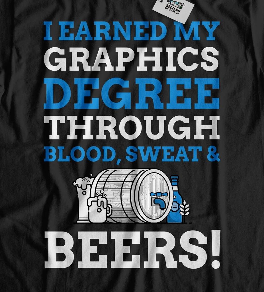 Unisex Funny Graphics Degree T-shirt Tops Tees Unisex Graphic Design Graduate Gifts