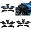 Наклейка на бак мотоцикла для Suzuki GSX8S, GSX-8R, GSX 8S и 8R (2023-2024-2025) - Противоскользящий, устойчивый к царапинам, прочный дизайн в виде сот (черный)