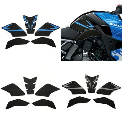 Наклейка на бак мотоцикла для Suzuki GSX8S, GSX-8R, GSX 8S и 8R (2023-2024-2025) - Противоскользящий, устойчивый к царапинам, прочный дизайн в виде сот (черный)