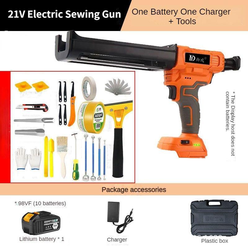 21V Household Repair Power Tool Fully Automatic Beauty Seam Glue Machine Electric Double Tube Glue Gun
