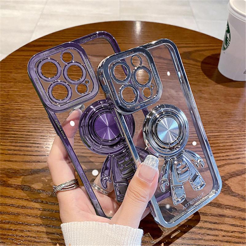 Чехол-держатель с кольцом астронавта для Iphone 14 13 12 11 Pro Max Xr Xs Max 14 Plus противоударный кронштейн-бампер задняя крышка