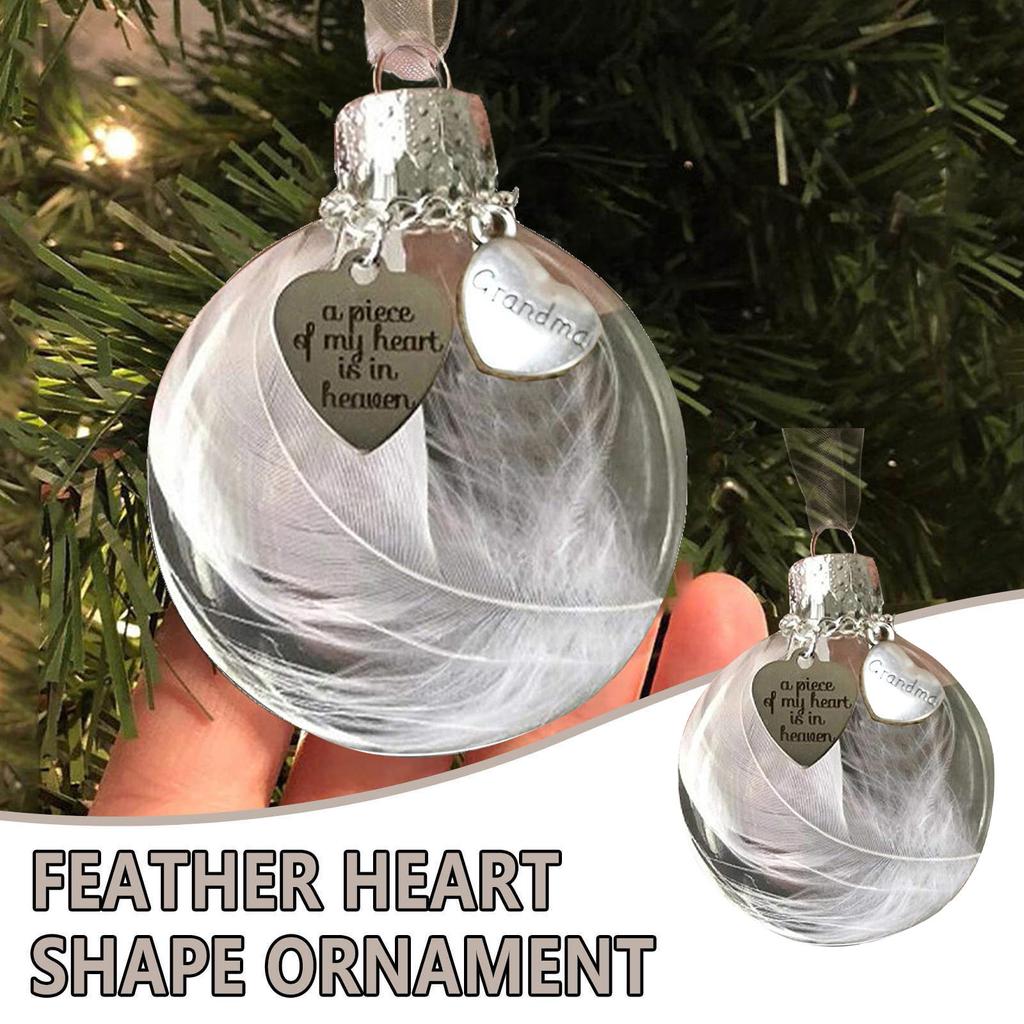 Подвеска «Перо ангела» «Любовь» Шар из перьев «Часть моего сердца вздымается» Мемориальный орнамент