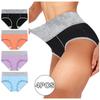 Women Solid Color Patchwork Briefs Panties Underwear Knickers Bikini Underpants