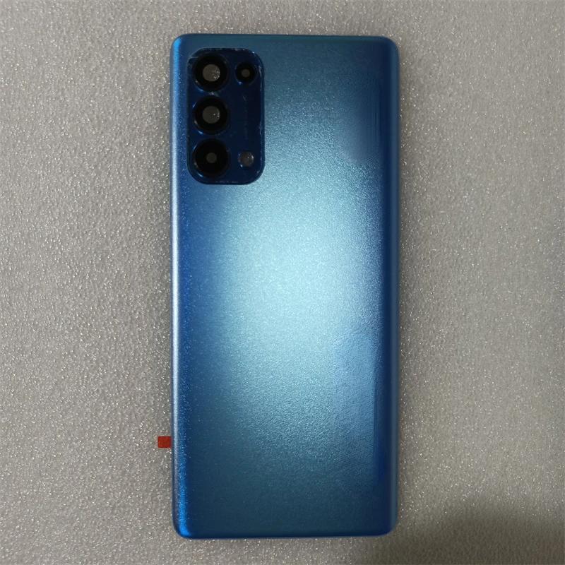 Для Oppo Reno 5 Pro 5G Задняя крышка аккумулятора Задняя стеклянная панель Корпус Замена