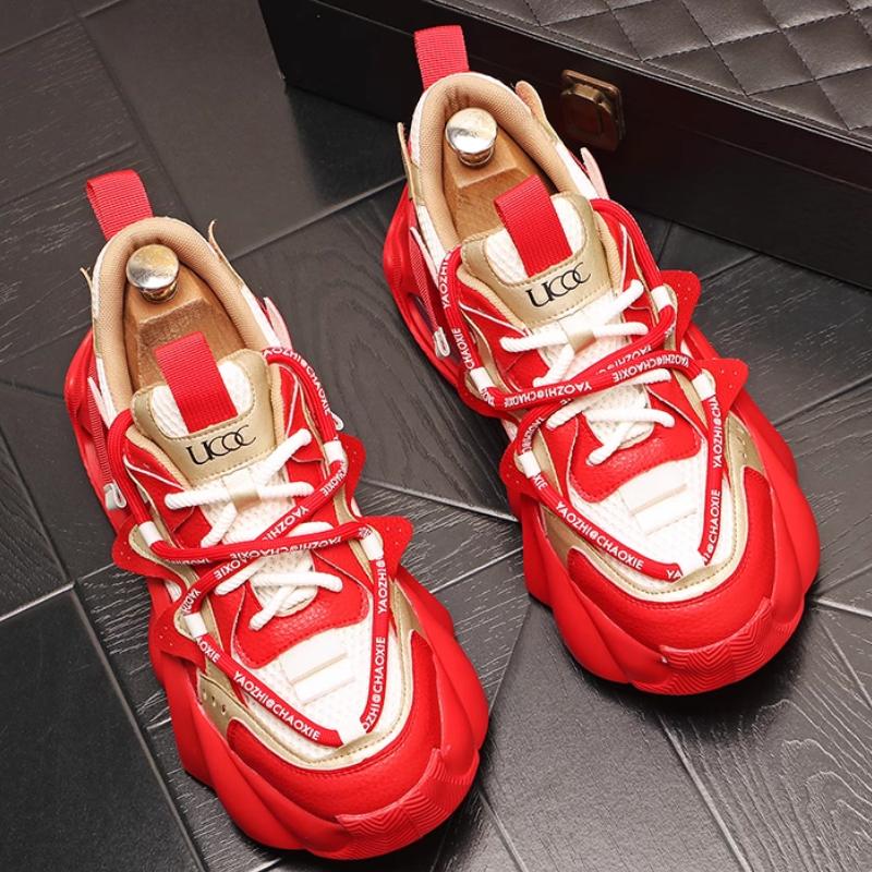 Модные новые дизайнерские кроссовки для мужчин Комфортные дышащие спортивные кроссовки для бега Оригинальные мужские красные кроссовки Zapatillas DE Hombre a16