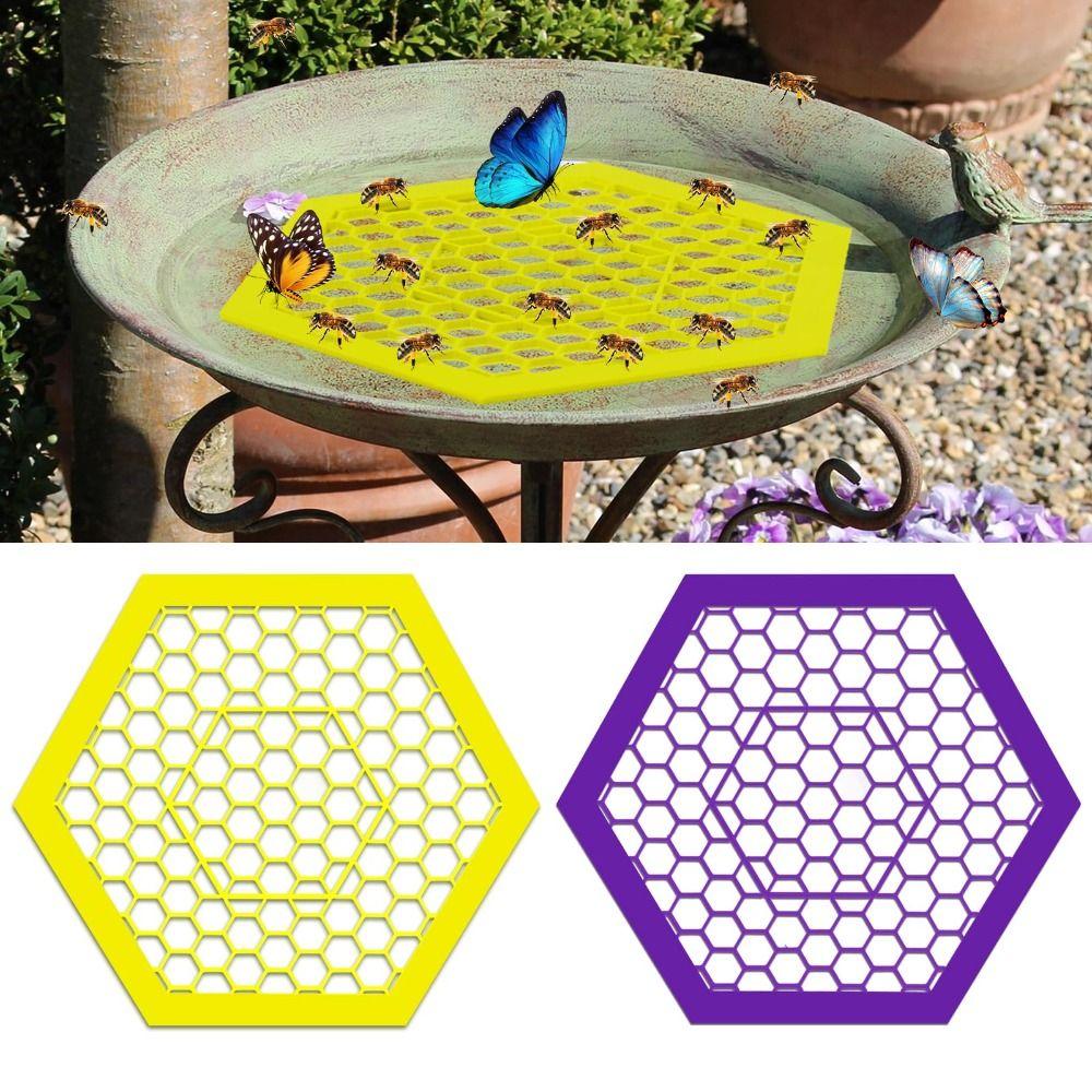 Plastic Bee Water Catcher Cups for Outdoor Garden Butterfly Water Stations Hot Bee Bath for Garden