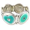 [D9669] - Ivory Blue 'Babouchka' Designer Bracelet