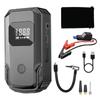 Portable Car Tire Inflator & Jump Starter Power Bank LED Light Display Car Emergency Power Bank with Tire Inflator Tool