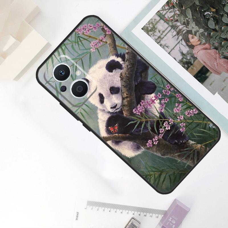 Чехол с милым мишкой-пандой Для OPPO Reno 11F 4Z 5Z 8T 10 Pro 4 6 7 8 5 Lite OPPO Find X6 Pro X2 X3 X5 Lite Обложка