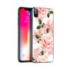 Черный чехол из ТПУ для iPhone 5 5s SE 2020 6 6s 7 8 plus x 10 чехол для iPhone XR XS 11 pro MAX чехол красивая девушка с цветами листья