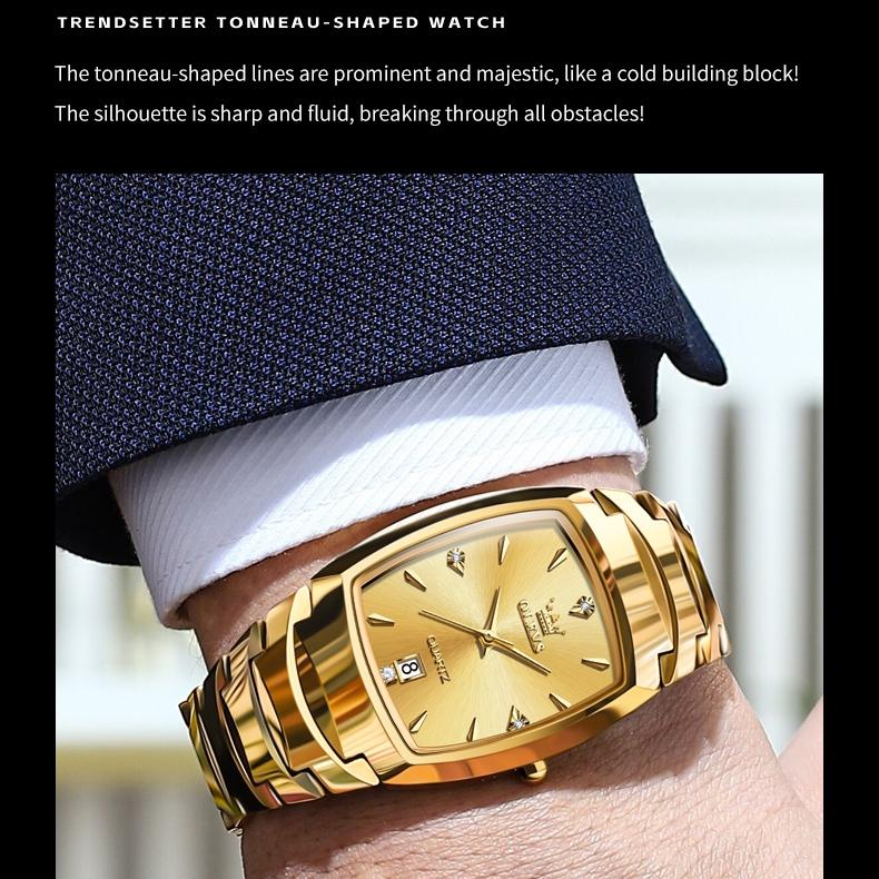 OLEVS Брендовые керамические кварцевые часы, новые водонепроницаемые мужские часы для деловых пар, мужские часы