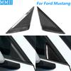 For Ford Mustang S550 2015-2023 Real Dry Carbon Fiber Exterior Door A-pillar Triangle Window Spoiler Cover Trim Car Accessories