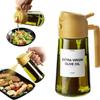 Hand-held Light-Blocking Oil Sprayer Dark Green Glass Kitchen Oil Bottle  Cooking Use