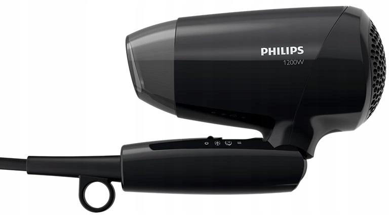 Philips Bhc010/10 Suszarka Do Włosów 1200W Składana Turystyczna Czarna