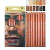 Professional 12 Colors Skin Colored Pencils Set Portrait Color Charcoal Drawing School Student Supplies for Artist