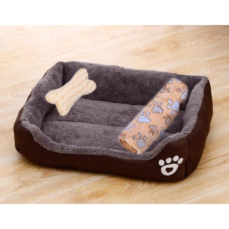 Warm Bone Pet Dogs Bed Washable House Cat Puppy Cotton Kennel Mat Soft Nest Dog Baskets Pet Products For Small Medium Large Dog