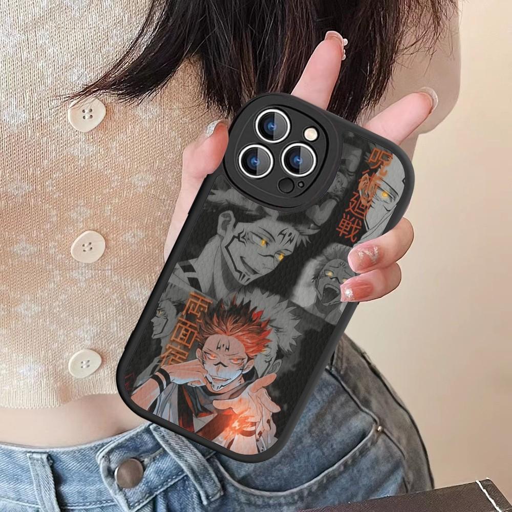 Чехол для телефона Jujutsu Kaisen Рёмен Сукуна Жесткая Кожа Для IPhone 16 15 14 13 12 Mini 11 14 Pro Max Xs X Xr 7 8 Plus Fundas