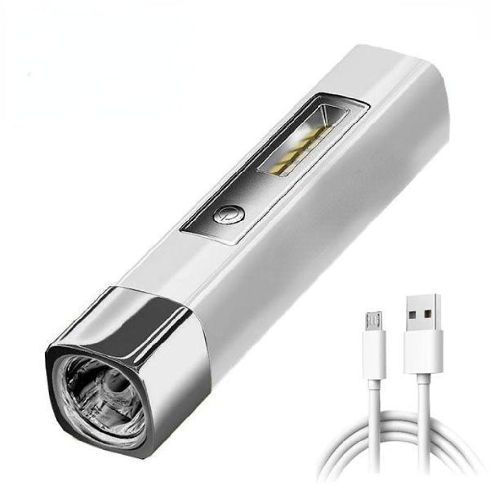Уличный водонепроницаемый светодиодный фонарик IP68, перезаряжаемый через USB, сверхяркий фонарь, мощный фонарик, Power Bank, портативный фонарик