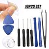 10pcs Phone Opening Tools Kit Crowbar Pry Bar Screwdriver Tweezers Repair Tool