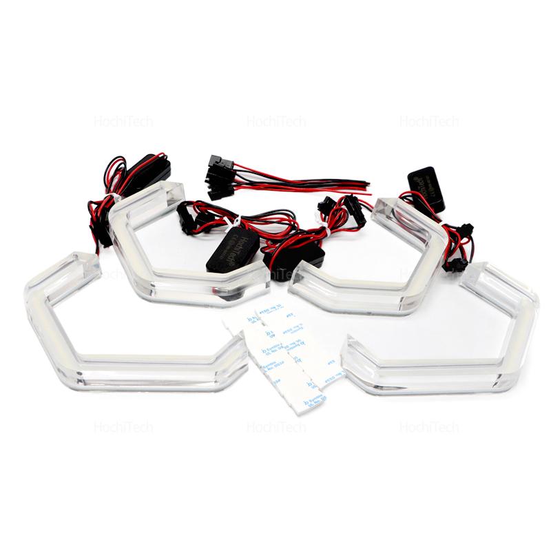 Pour BMW X5 X5M E70 2006-2012 Ultra lumineux M4 Style LED Angel Eyes Kit anneau citron jaune couleurs phare lampe DRL
