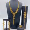 Middle East Dubai Bridal Jewelry Set Circle Necklace Earrings Saudi Wedding Necklace Earrings 2026