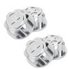 4pcs Aluminum Alloy Wheel Hub   Cover Accessory Fit for   X Maxx 1Celsius10 RC Car(Black )