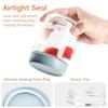 4/6pcs Airtight Lids Oats Containers Wide Mouth Meal Prep Jars New Food Storage Bottle  Kitchen Use