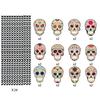 The Day Of Dead Party Decorations With Skull Paper Straws For Event Decor