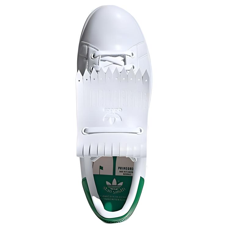 adidas Мужские кроссовки для гольфа Stan Smith Primegreen без шипов Облачно-белый Зеленый Q46252
