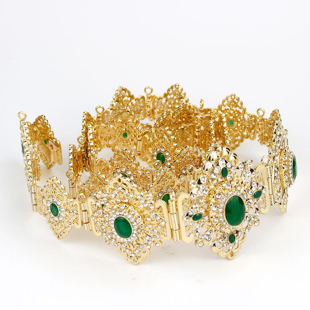 Женский пояс золотого цвета с металлической цепочкой на талию и кристаллами, свадебные украшения, пояс для халата