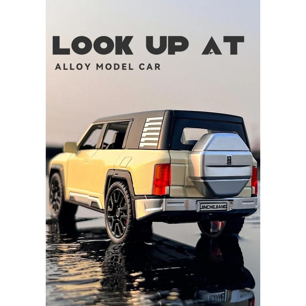 1/32 BYD Look UPAT U8 SUV литая модель игрушечного автомобиля литые металлические звуковые и световые игрушки для детей транспортное средство