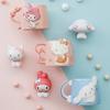 Керамическая кружка Sanrio для детей, милая, с 3D-рельефом, My Melody/Hello Kitty, кофейная кружка с креативной ручкой, домашняя кружка для овсянки/молока/воды