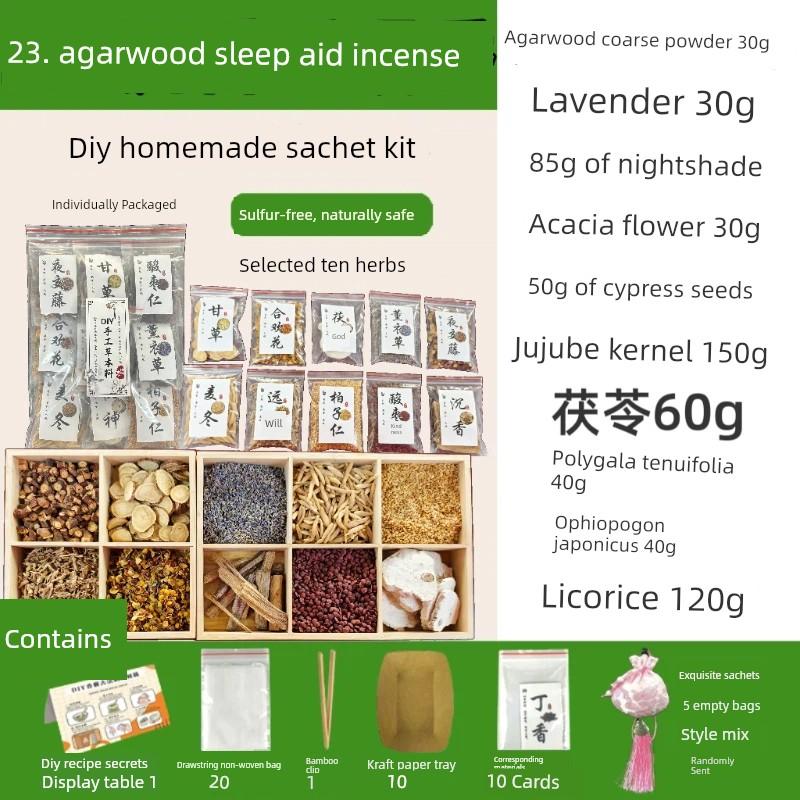 Moisture-Repelling Handmade DIY Sachet, Fragrance Bag, Materials for Making Sachets for the Dragon Boat Festival, Mugwort, Chinese Herbal Medicine