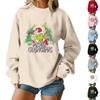 Women's Loose Comfortable Casual Fashionable Character Printing Round Neck Long Sleeved Sweatshirt