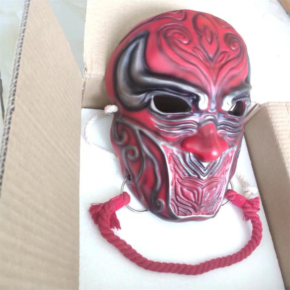 Потрясающая смоляная маска для лица на Хэллоуин с персонажами из Хуацзянху Булянжэнь
