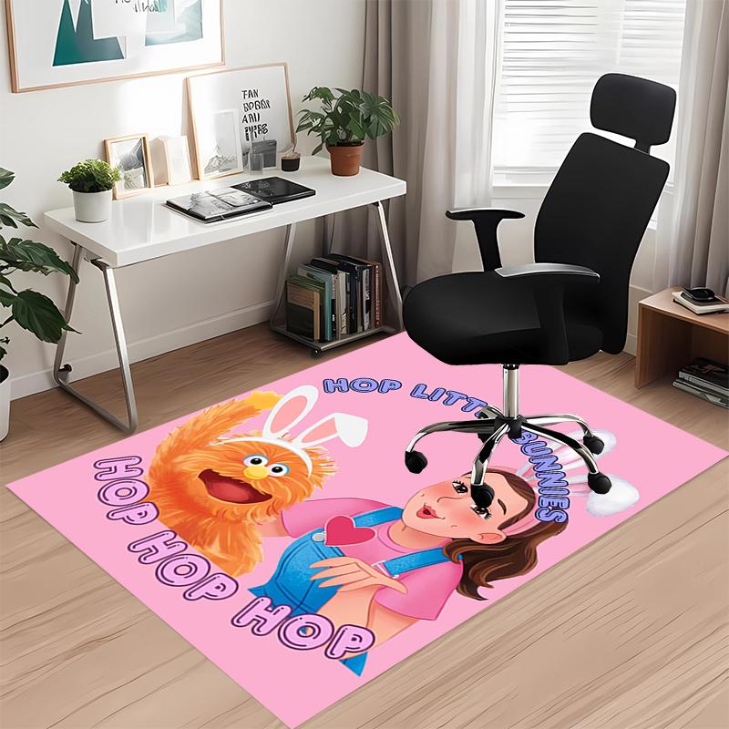 Ms. Rachel Printed Carpet, for Office Chair Living Room Bedroom Kitchen Room Decor Gifts.