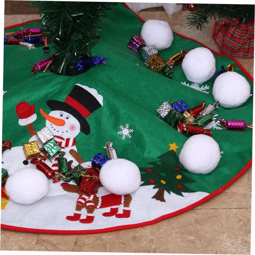 10 Pack Snow Fight Balls 2.8 Inch Large Size Christmas & Winter Holiday Realistic Fake Snow Toys for Indoor & Outdoor Snow Fight & Toss Game