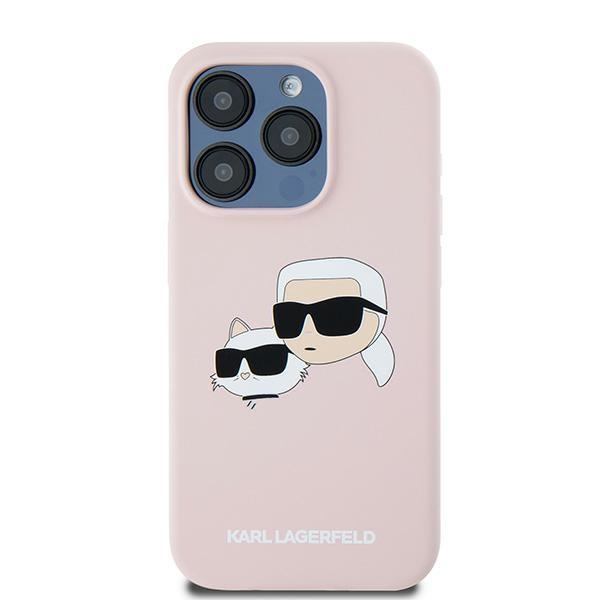 Karl Lagerfeld Klhmp15Xskchpplp Iphone 15 Pro Max 6.7 Różowy/Pink Hardcase Silicone Karl & Choupette Magsafe