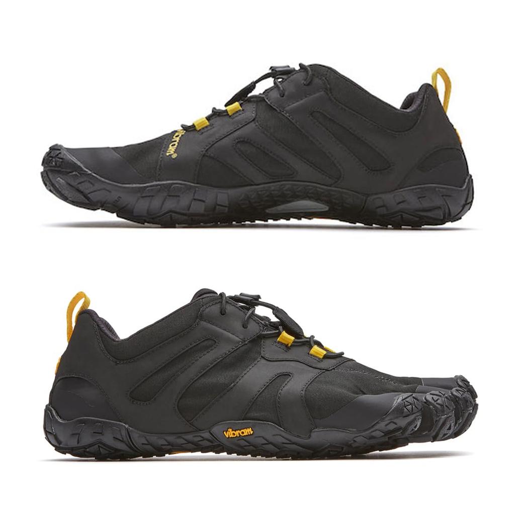 Обувь Vibram FiveFingers для трейла и EU41 мужская V-Trail 2.0 пятипальцевая для бега, треккинга, тренировок, 19M7601, черно-желтая, (25.5cm) [Использовал]